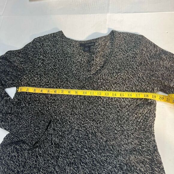 Black and white Calvin Klein flare bottom gathered waist large - Picture 3 of 11